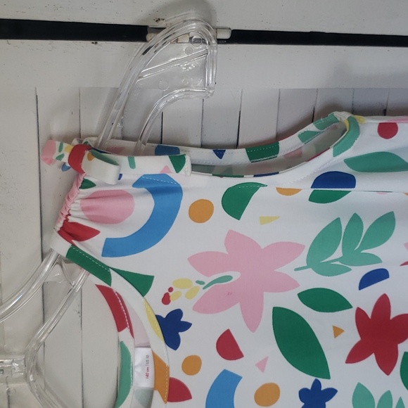 Hanna Anderson multicolor sleeveless line A new girls dress with pockets size 10 - Picture 2 of 6